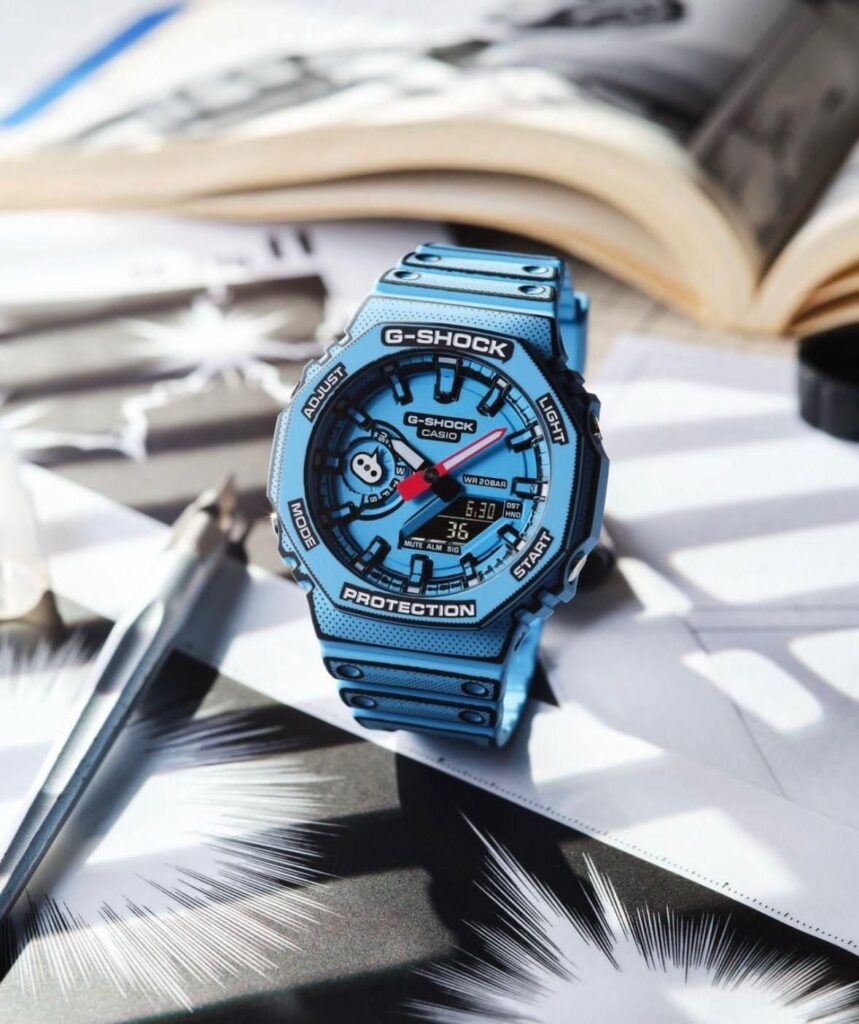 G-Shock GA2100 Manga Edition Blue hybrid cleansing balm